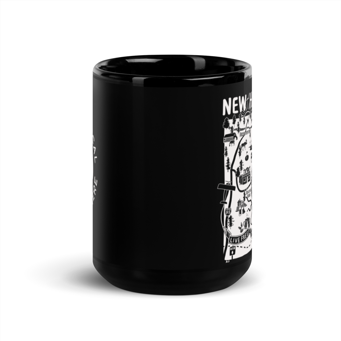 NEW HAMPSHIRE Map Mug
