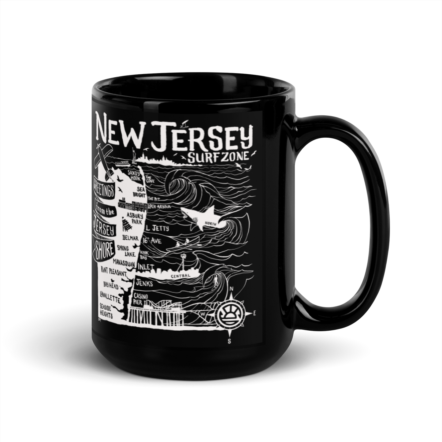 NORTH JERSEY Map Mug
