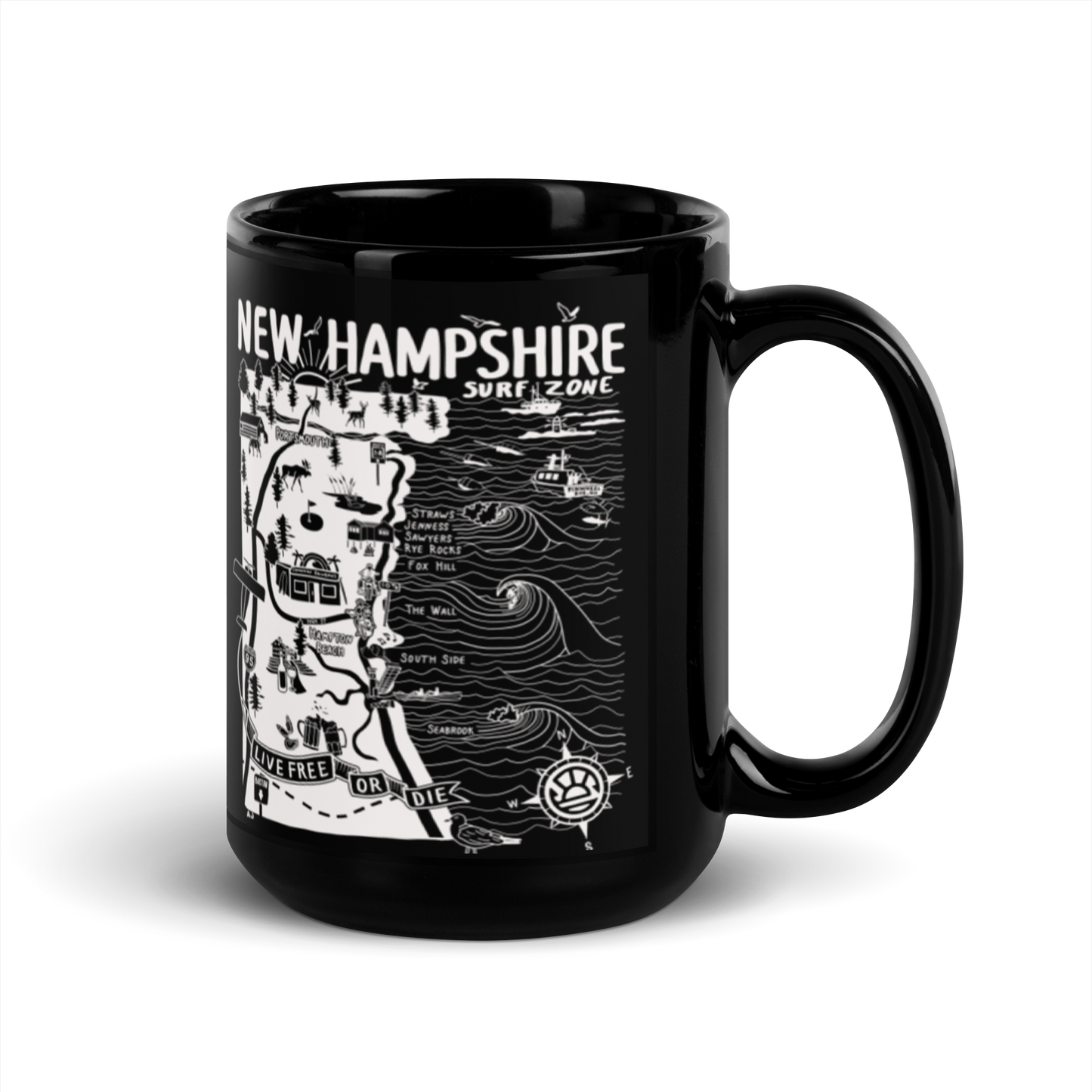 NEW HAMPSHIRE Map Mug