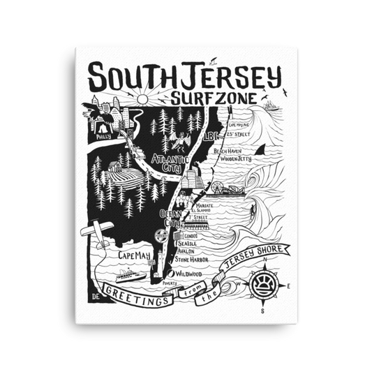 SOUTH JERSEY Map Canvas