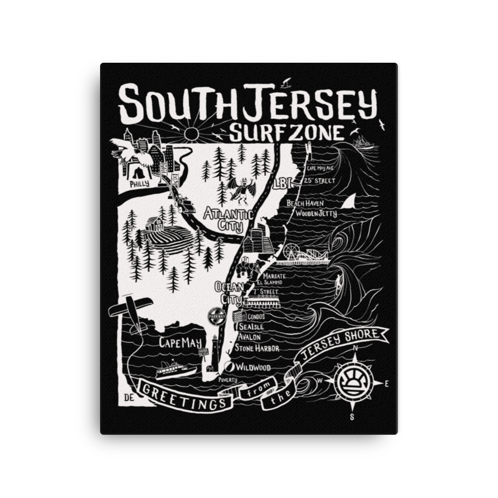 SOUTH JERSEY Map Canvas