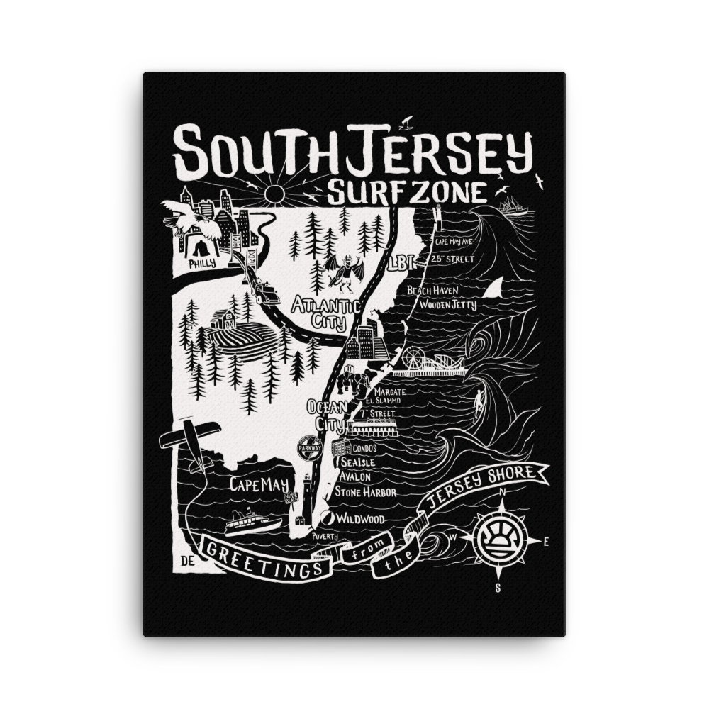 SOUTH JERSEY Map Canvas