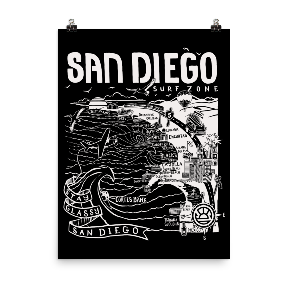 SAN DIEGO Map Poster