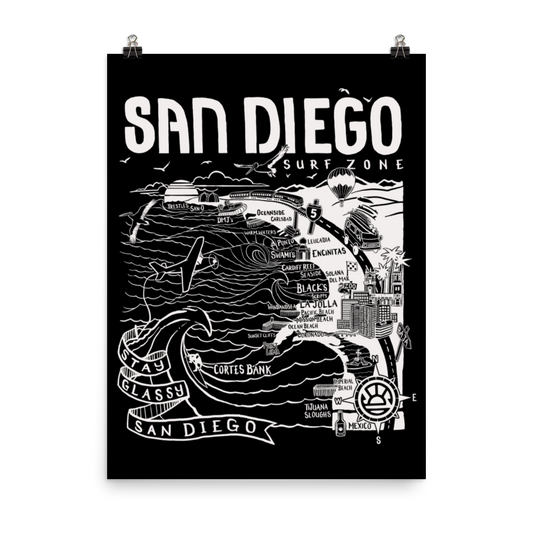 SAN DIEGO Map Poster
