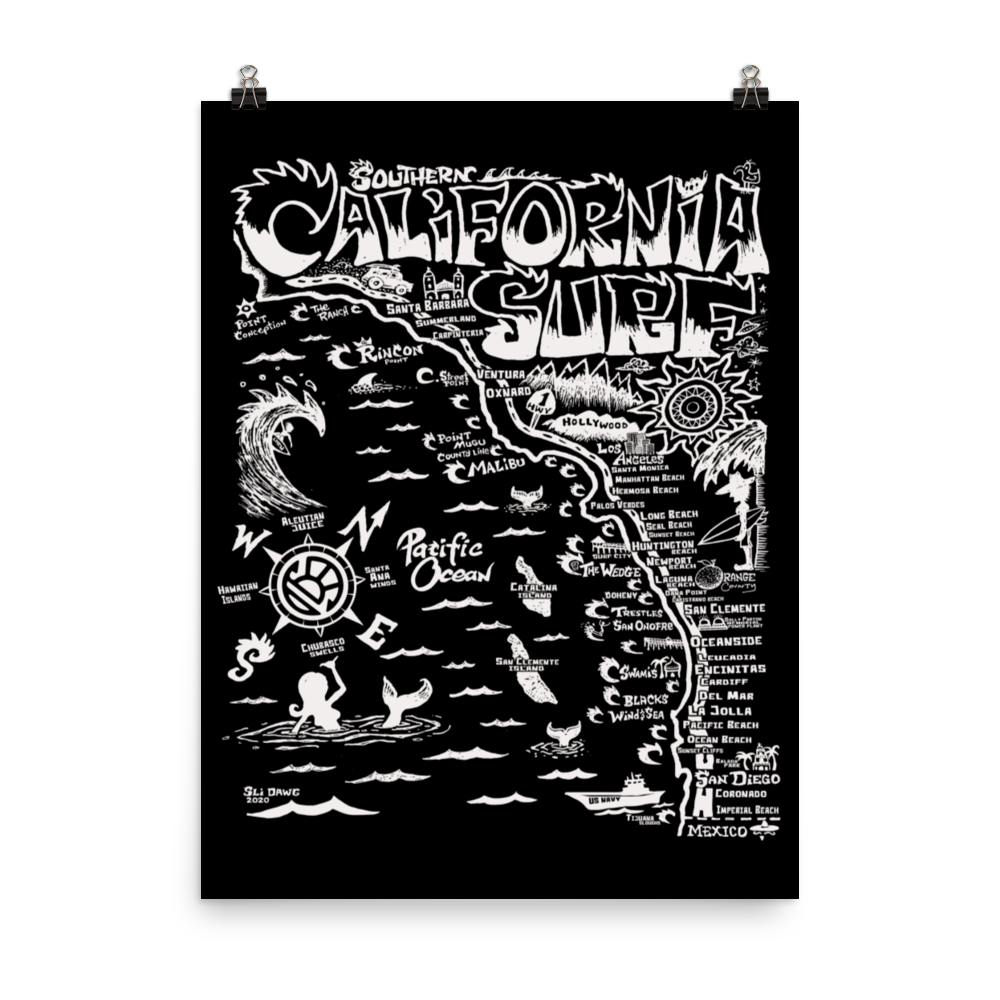 SOCAL Map Poster
