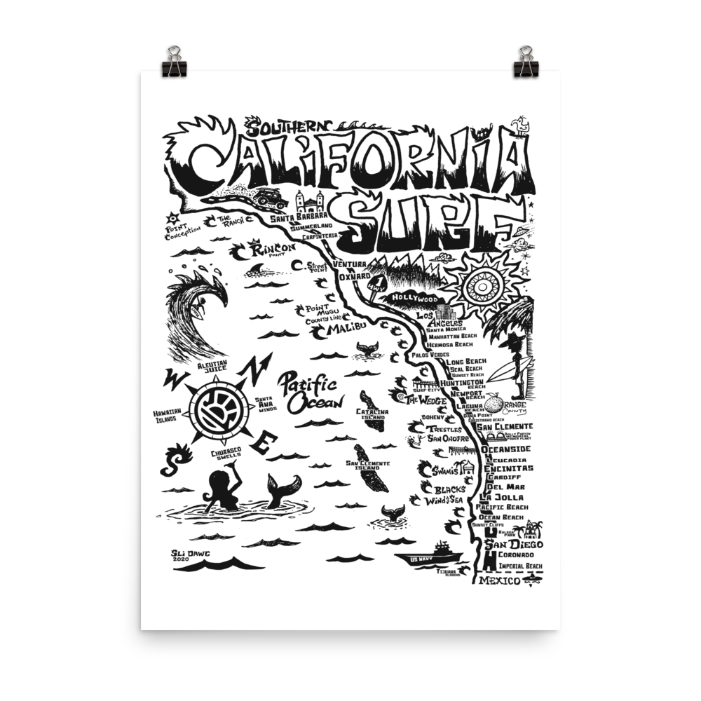 SOCAL Map Poster
