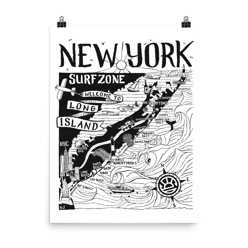 NEW YORK Map Poster