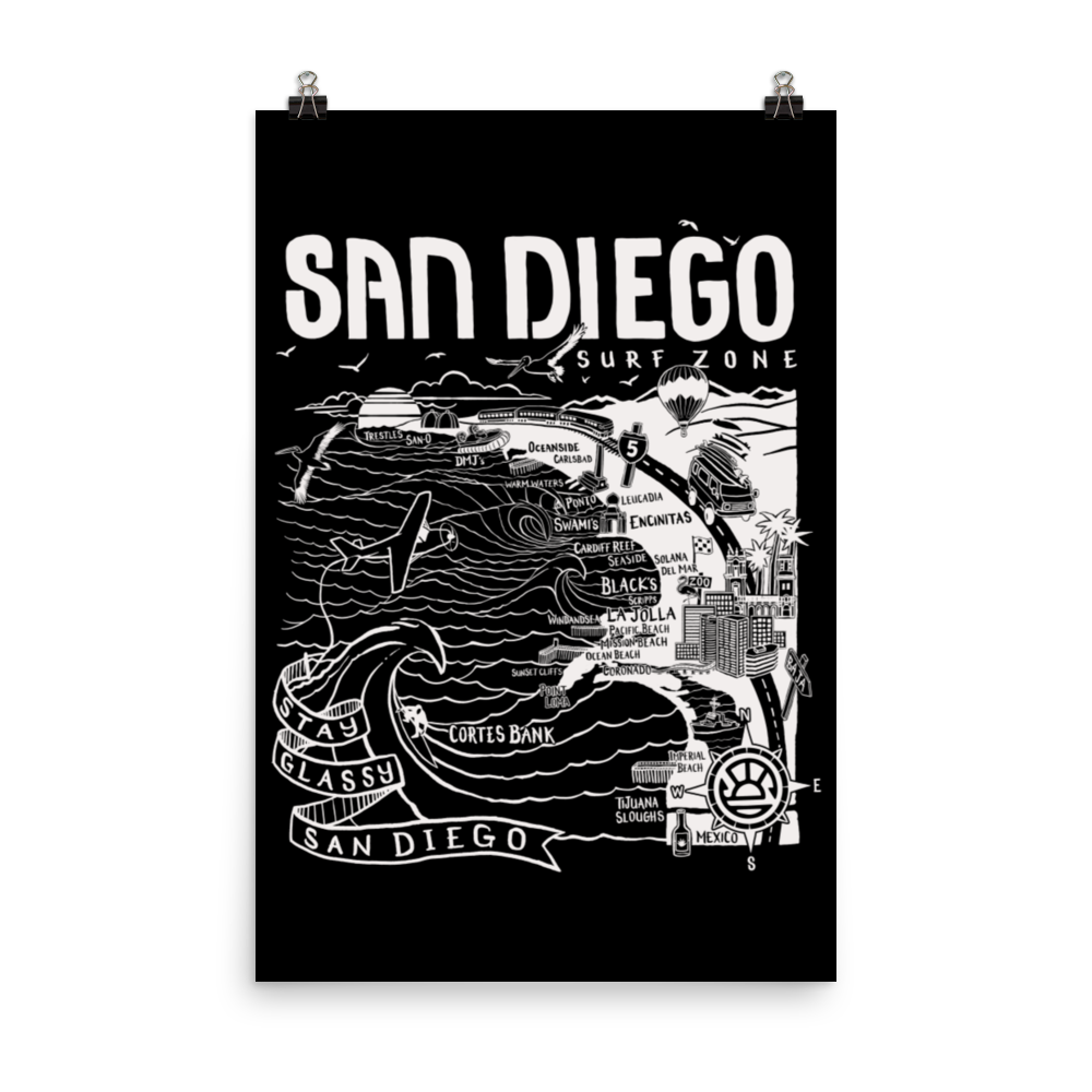 SAN DIEGO Map Poster