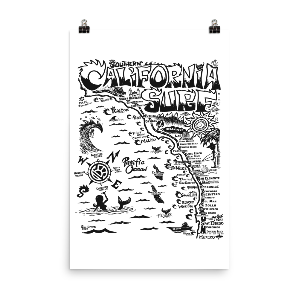 SOCAL Map Poster