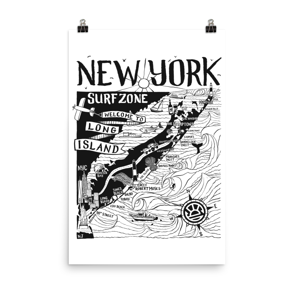 NEW YORK Map Poster