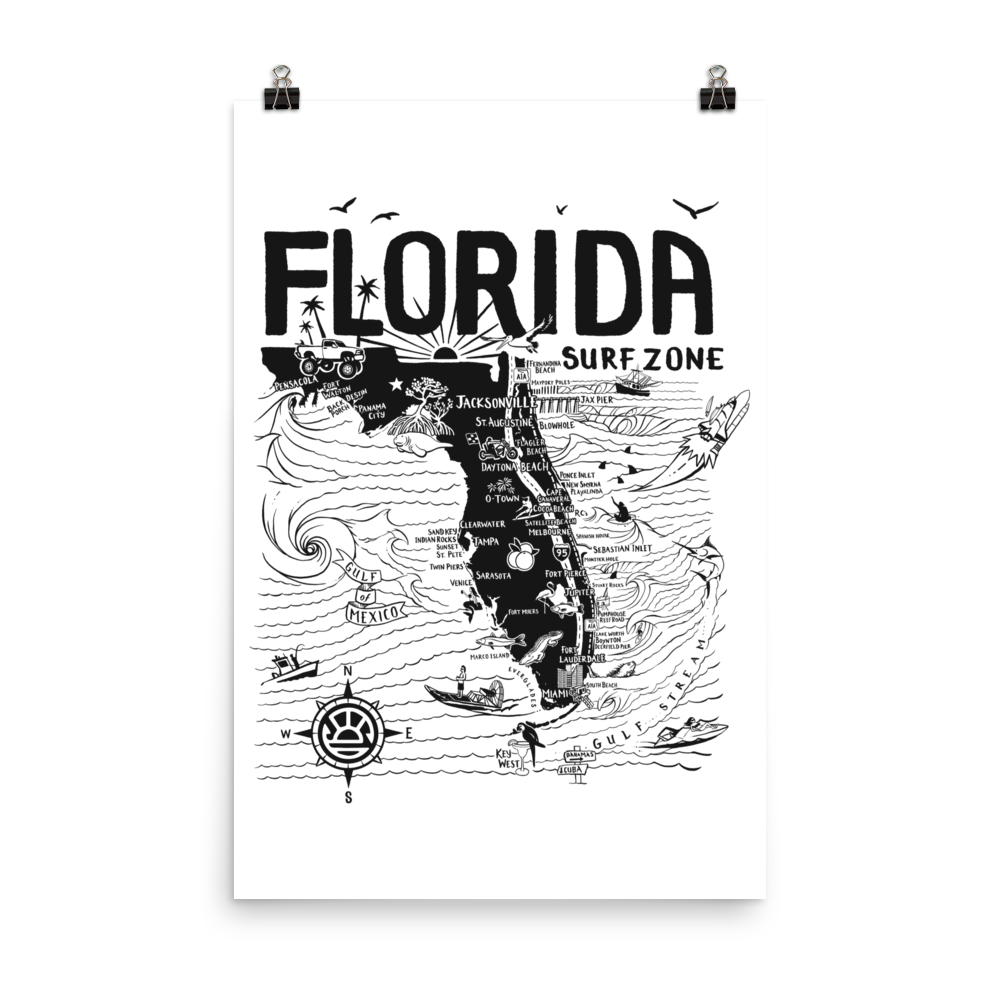FLORIDA Map Poster