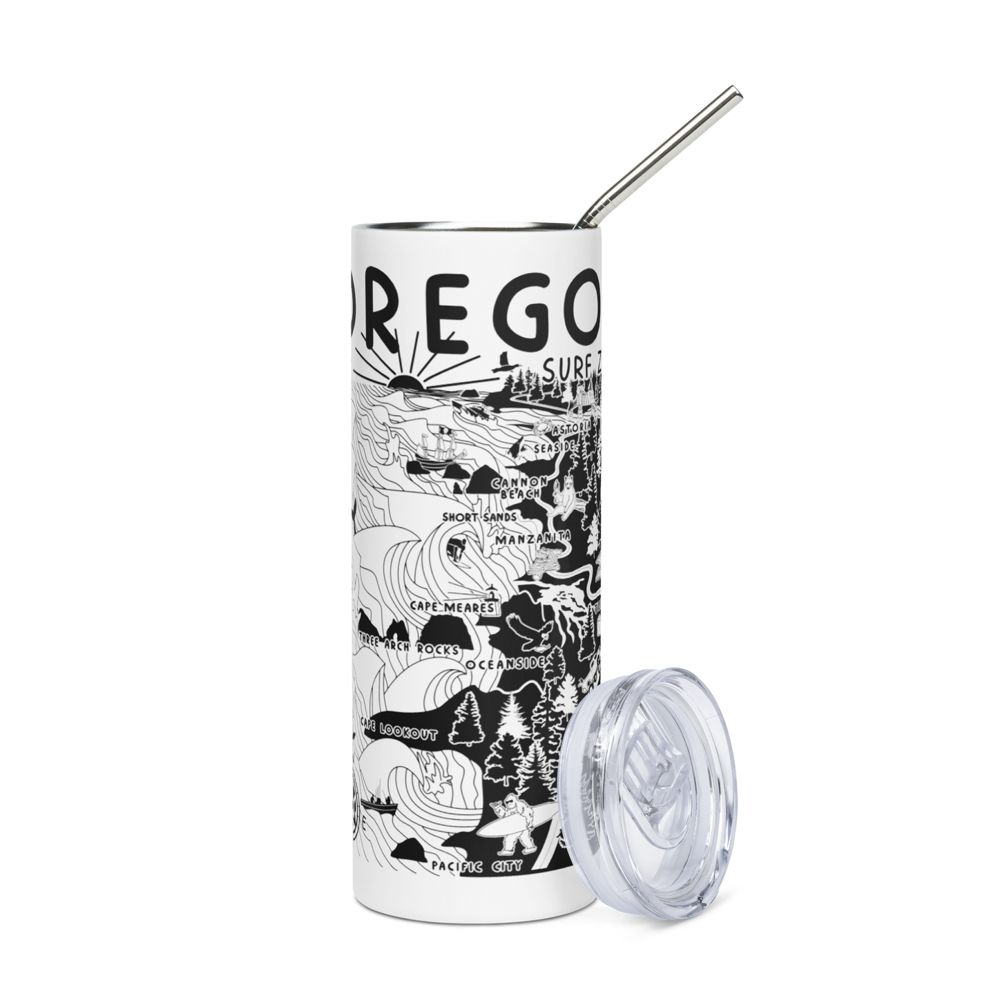 OREGON Stainless Steel Map Tumbler