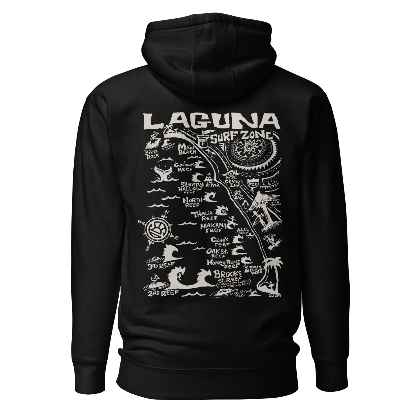 LAGUNA Unisex Map Hoodie