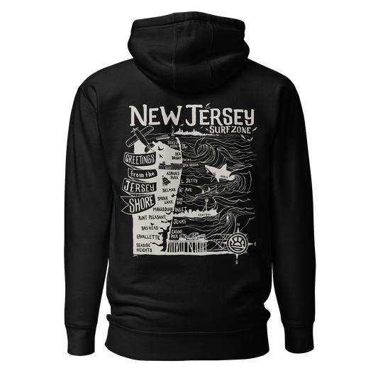 NORTH JERSEY Unisex Map Hoodie