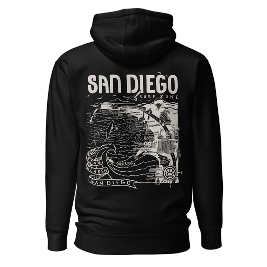 SAN DIEGO Unisex Map Hoodie
