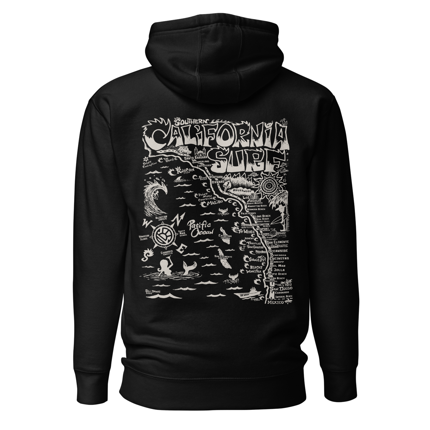 SOCAL Unisex Map Hoodie