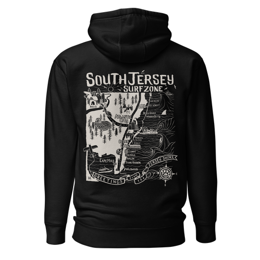 SOUTH JERSEY Unisex Map Hoodie