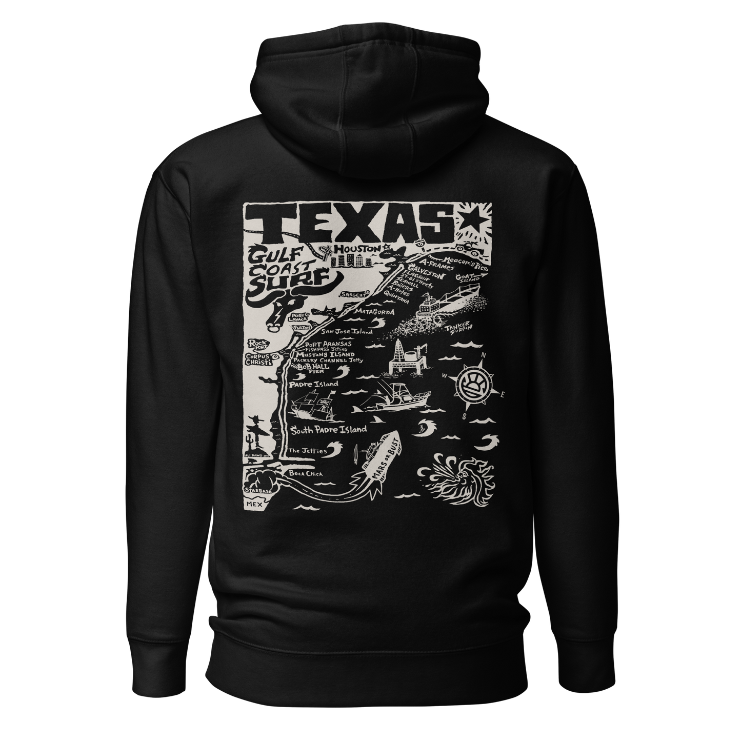 TEXAS Unisex Map Hoodie