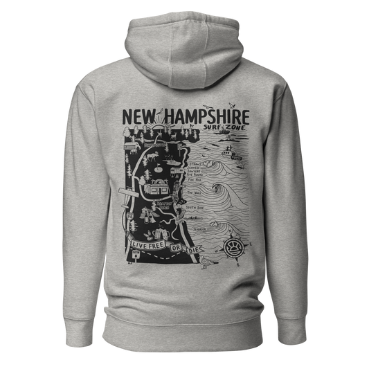 NEW HAMPSHIRE Unisex Map Hoodie