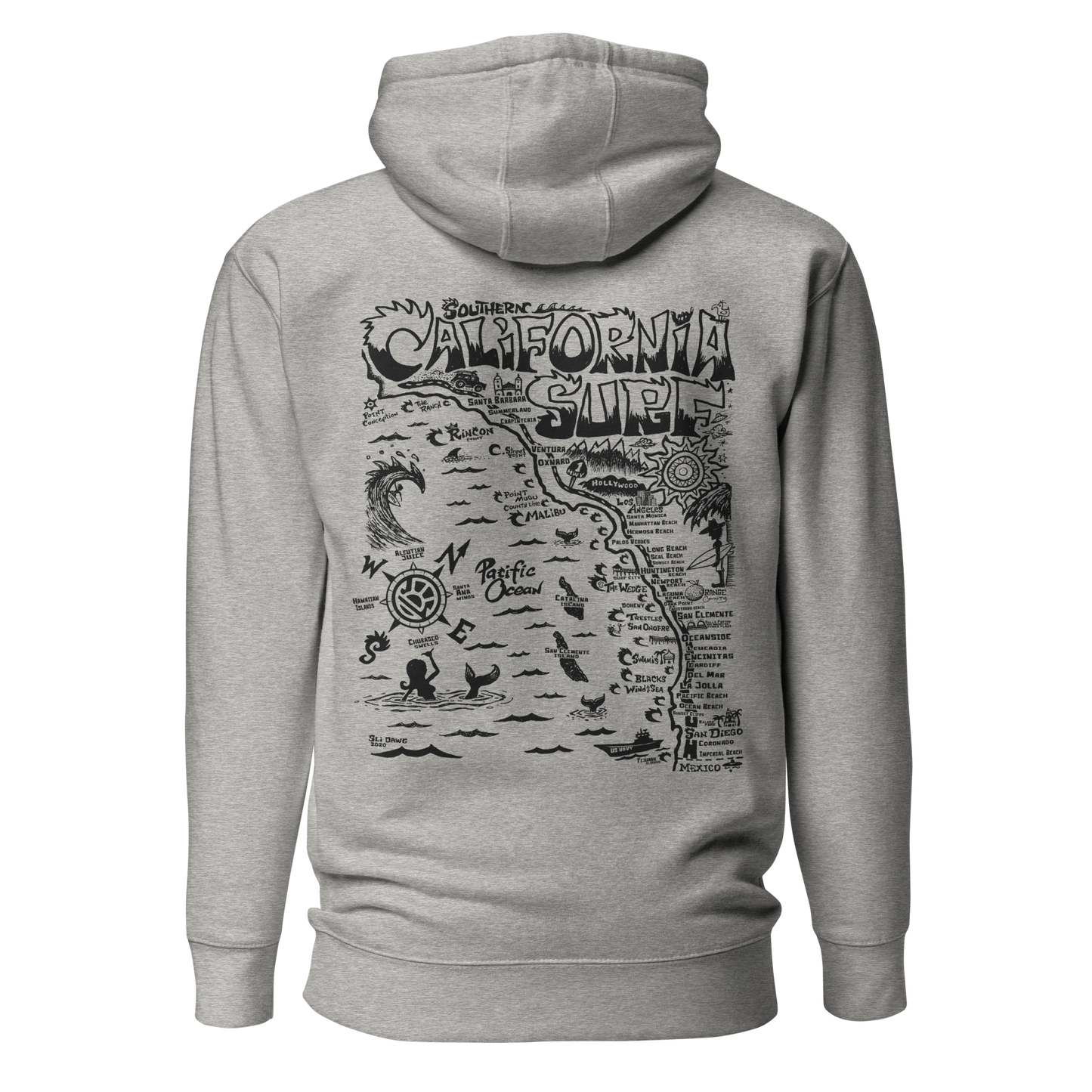 SOCAL Unisex Map Hoodie