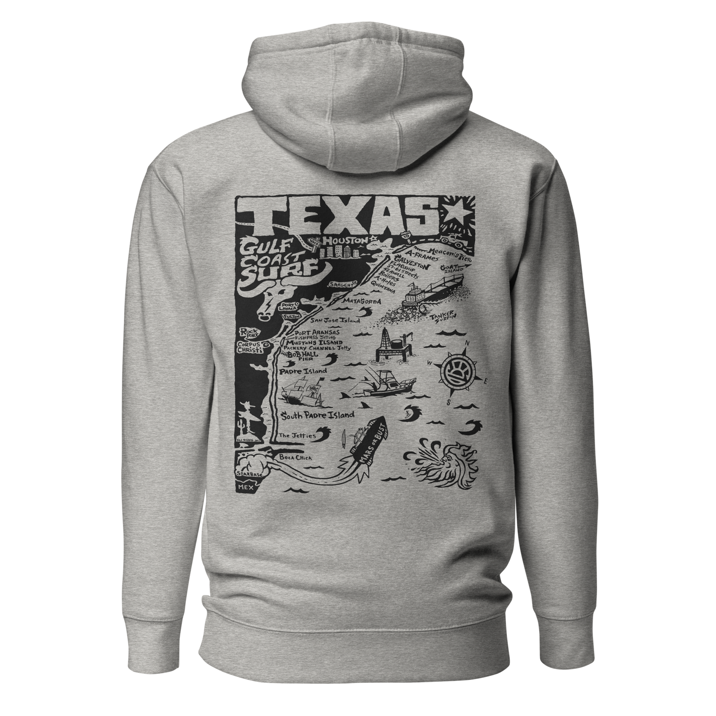 TEXAS Unisex Map Hoodie