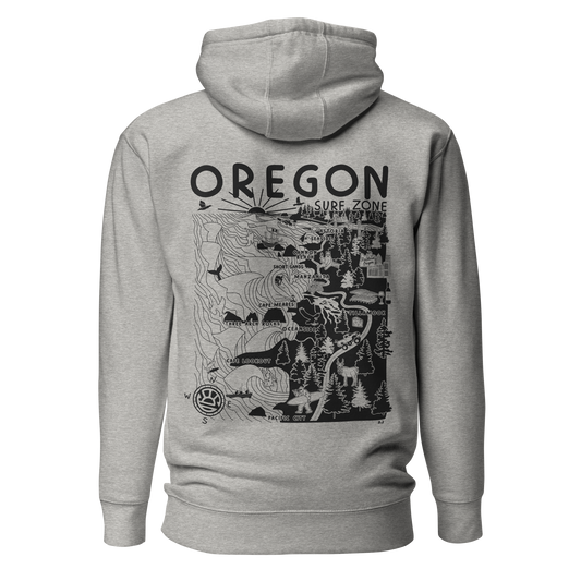 OREGON Unisex Map Hoodie