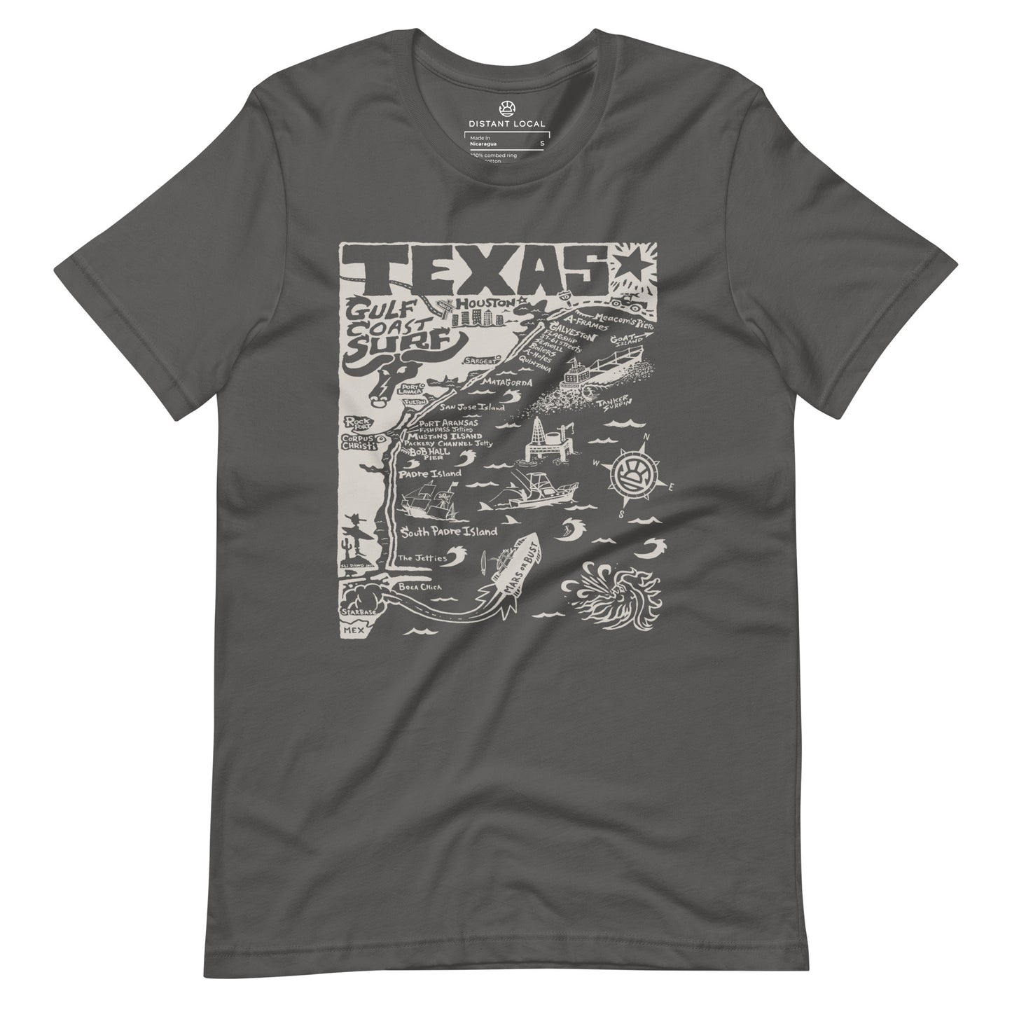 TEXAS Unisex Map T-Shirt