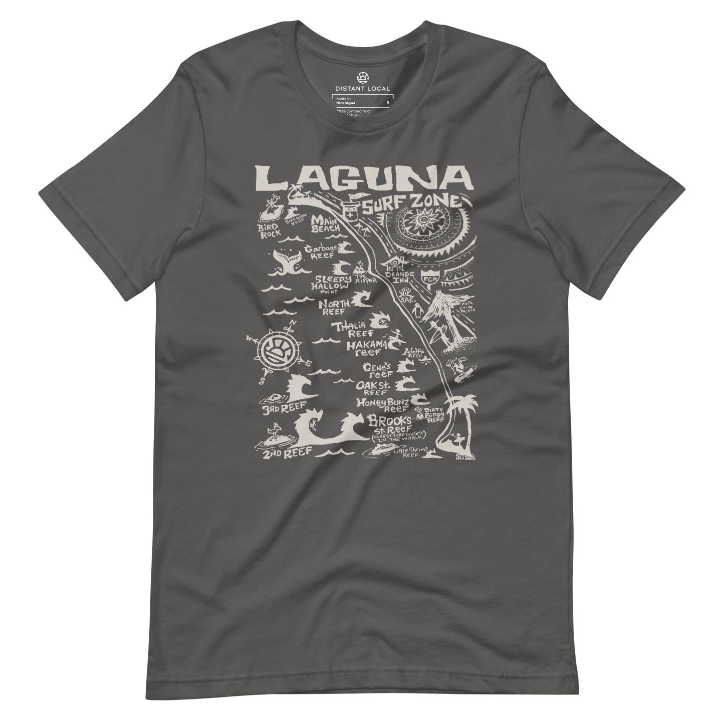 LAGUNA Unisex Map T-Shirt