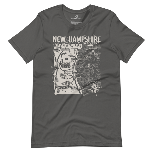 NEW HAMPSHIRE Unisex Map T-Shirt
