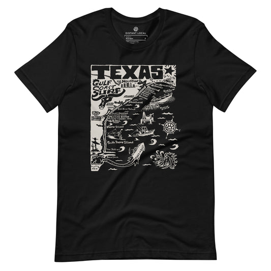 TEXAS Unisex Map T-Shirt