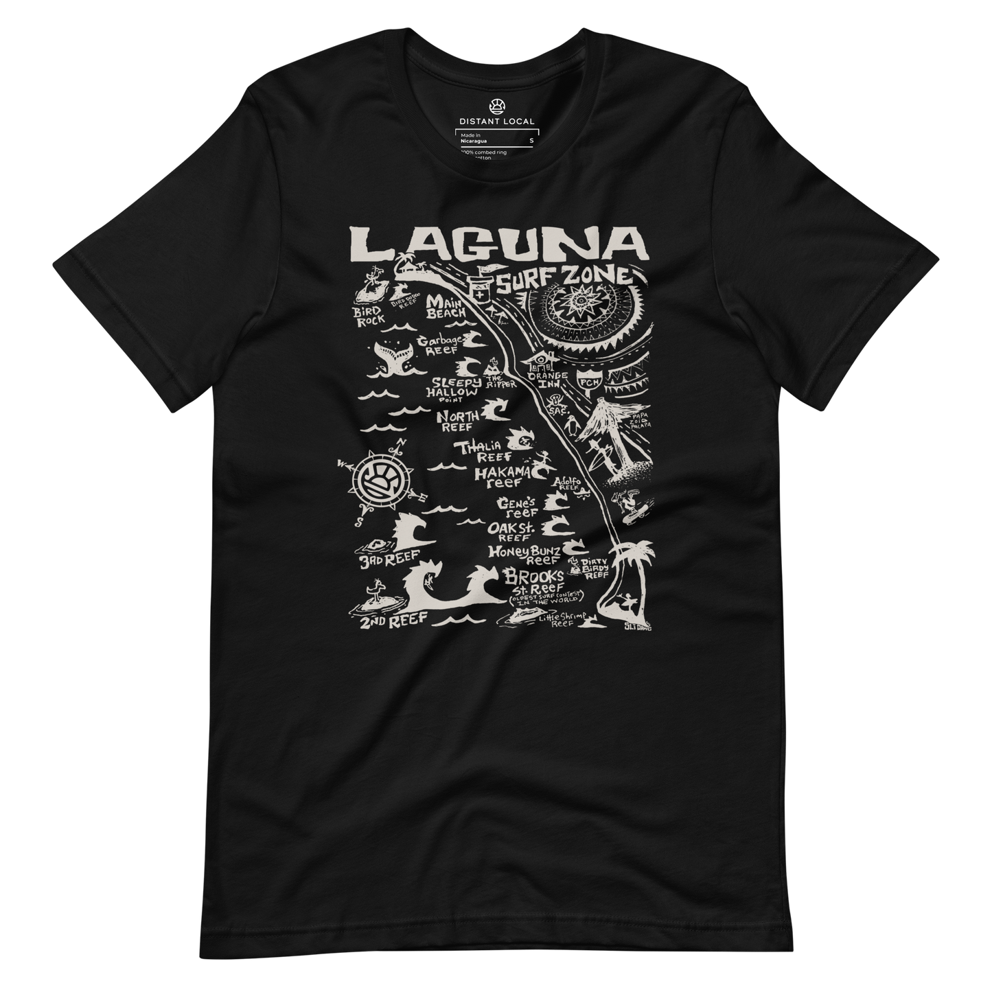 LAGUNA Unisex Map T-Shirt