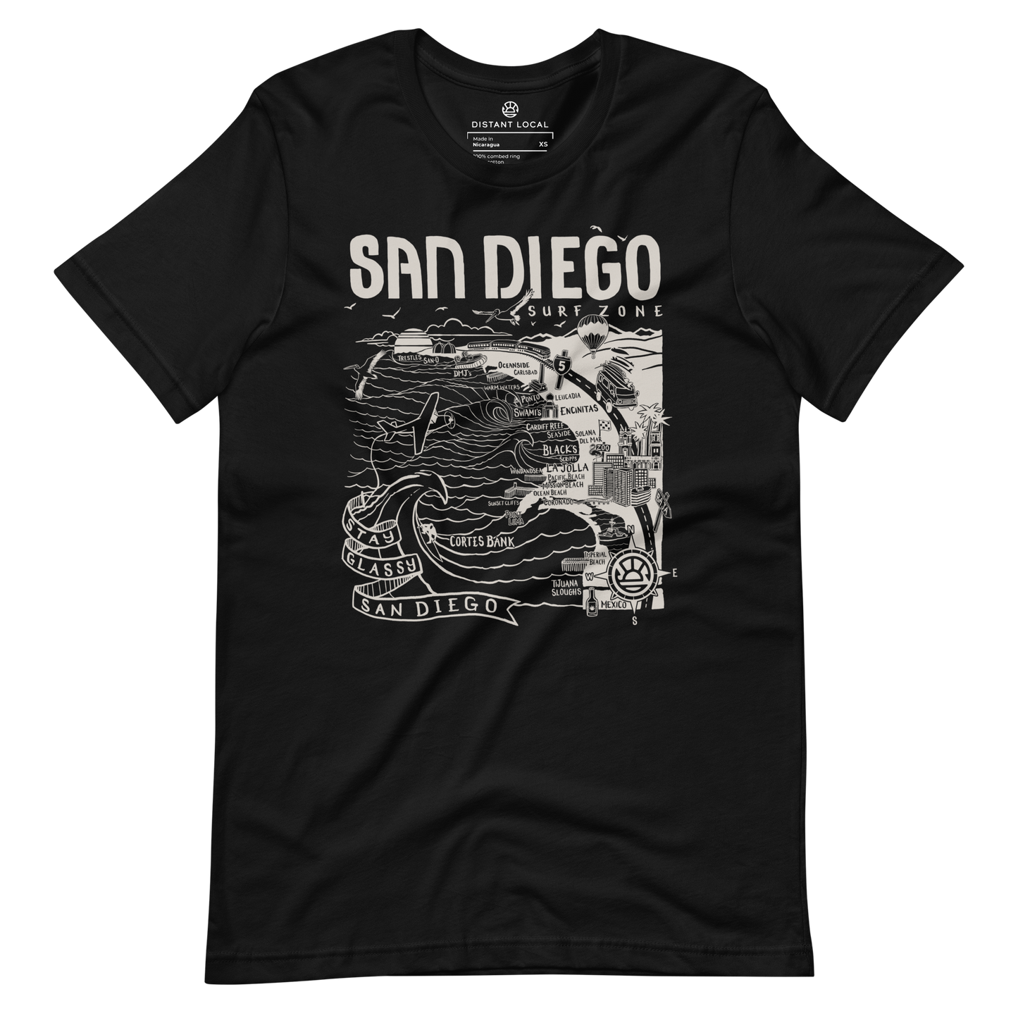 SAN DIEGO Unisex Map T-Shirt