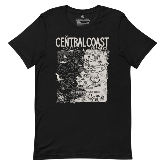CENTRAL CALIFORNIA Unisex Map T-Shirt