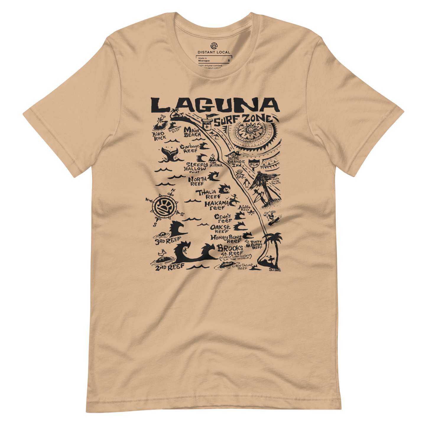 LAGUNA Unisex Map T-Shirt