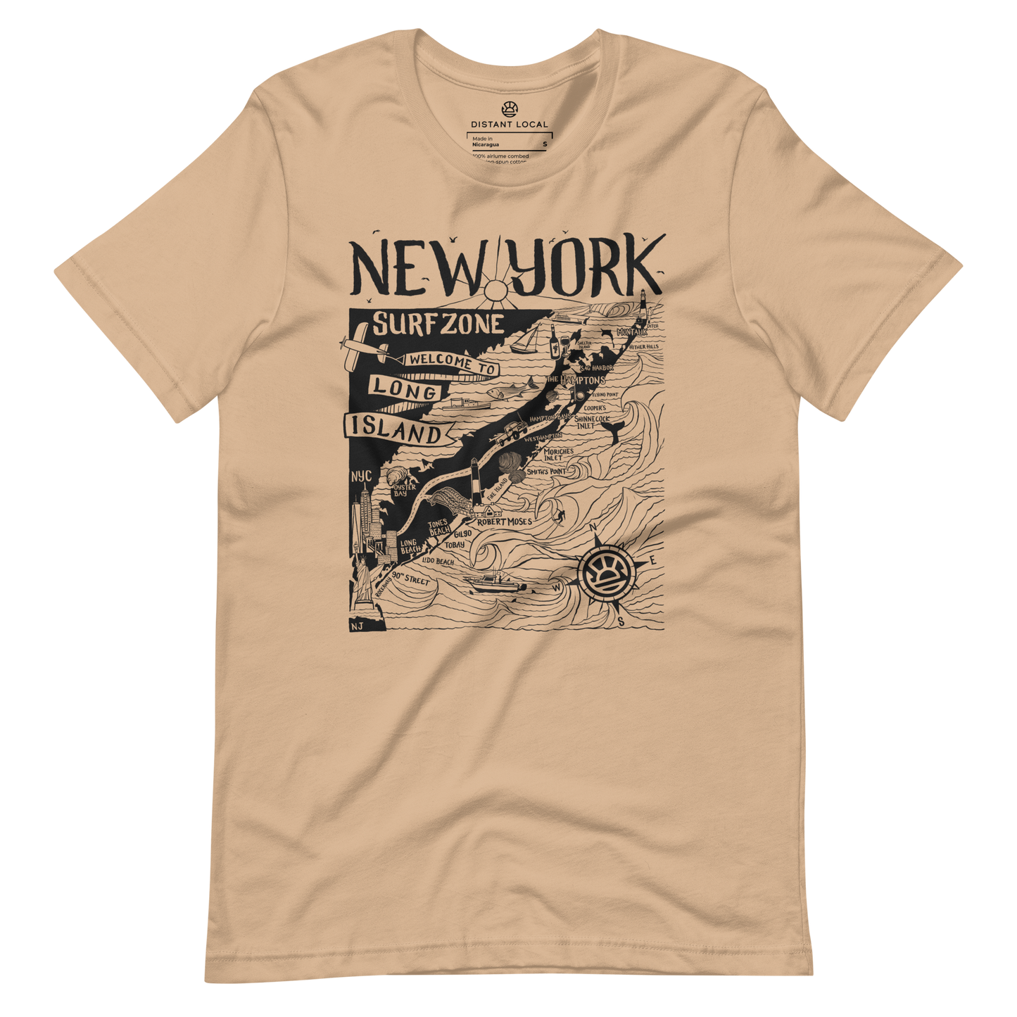 NEW YORK Unisex Map T-Shirt