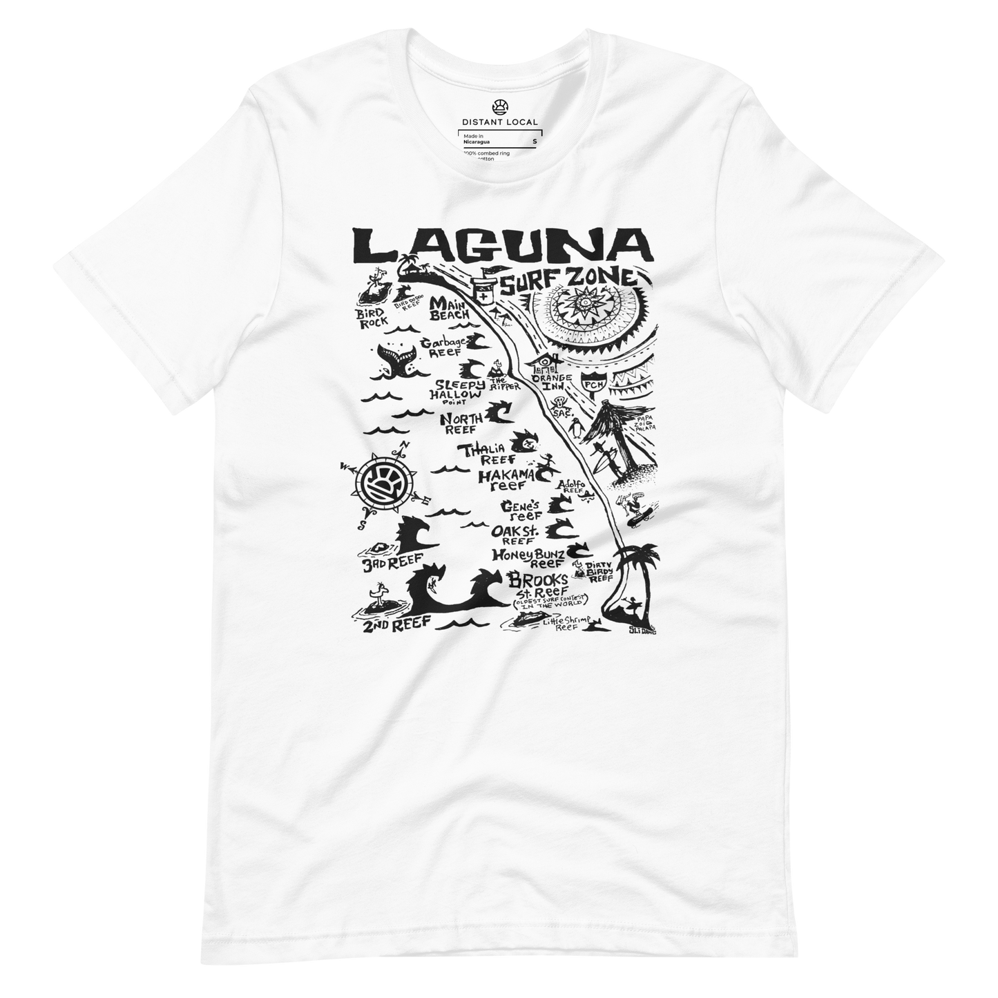 LAGUNA Unisex Map T-Shirt