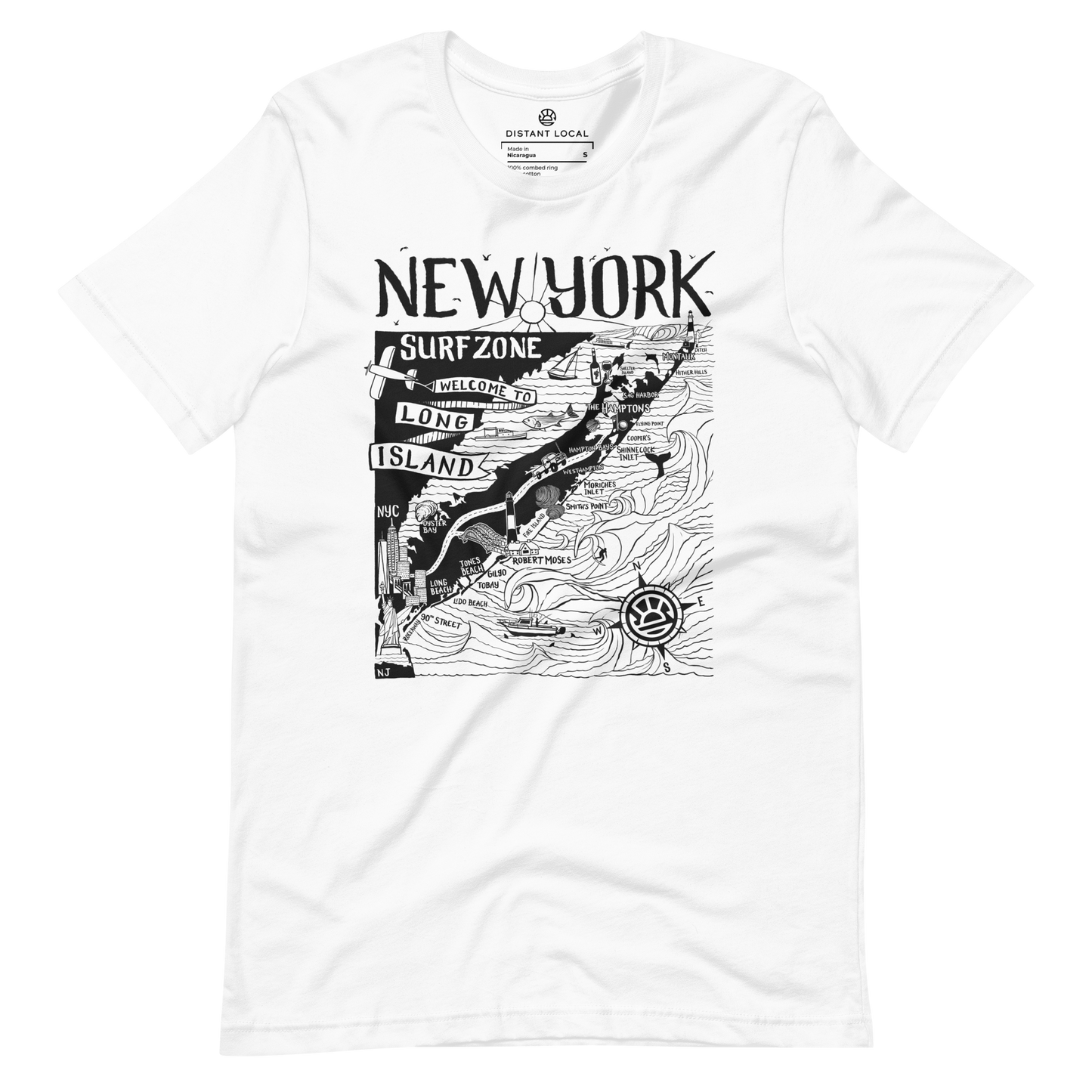 NEW YORK Unisex Map T-Shirt