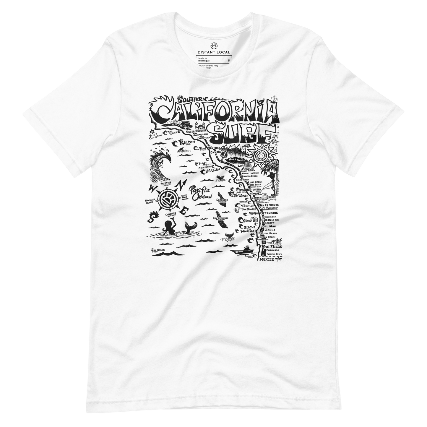 SOCAL Unisex Map T-Shirt