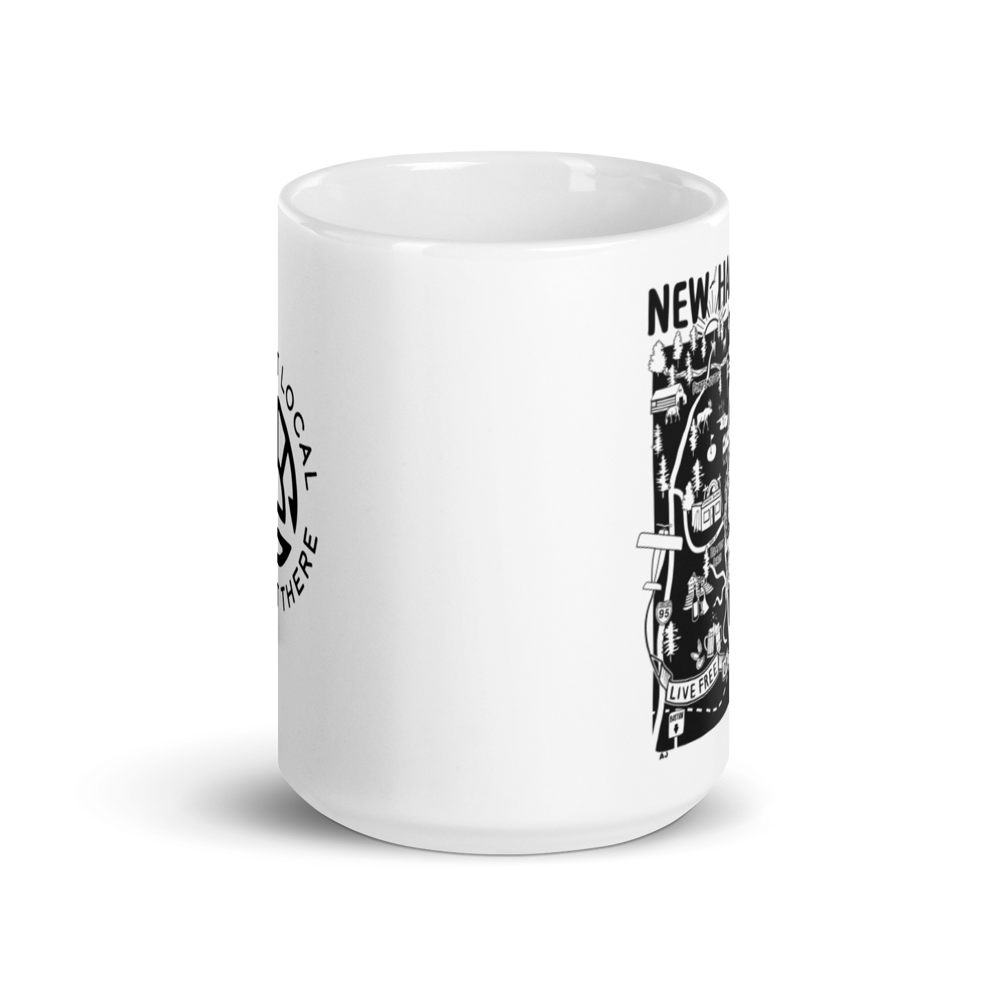 NEW HAMPSHIRE Map Mug