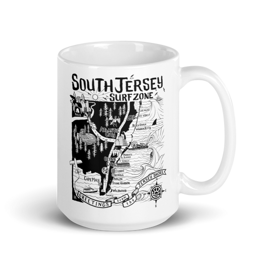 SOUTH JERSEY Map Mug