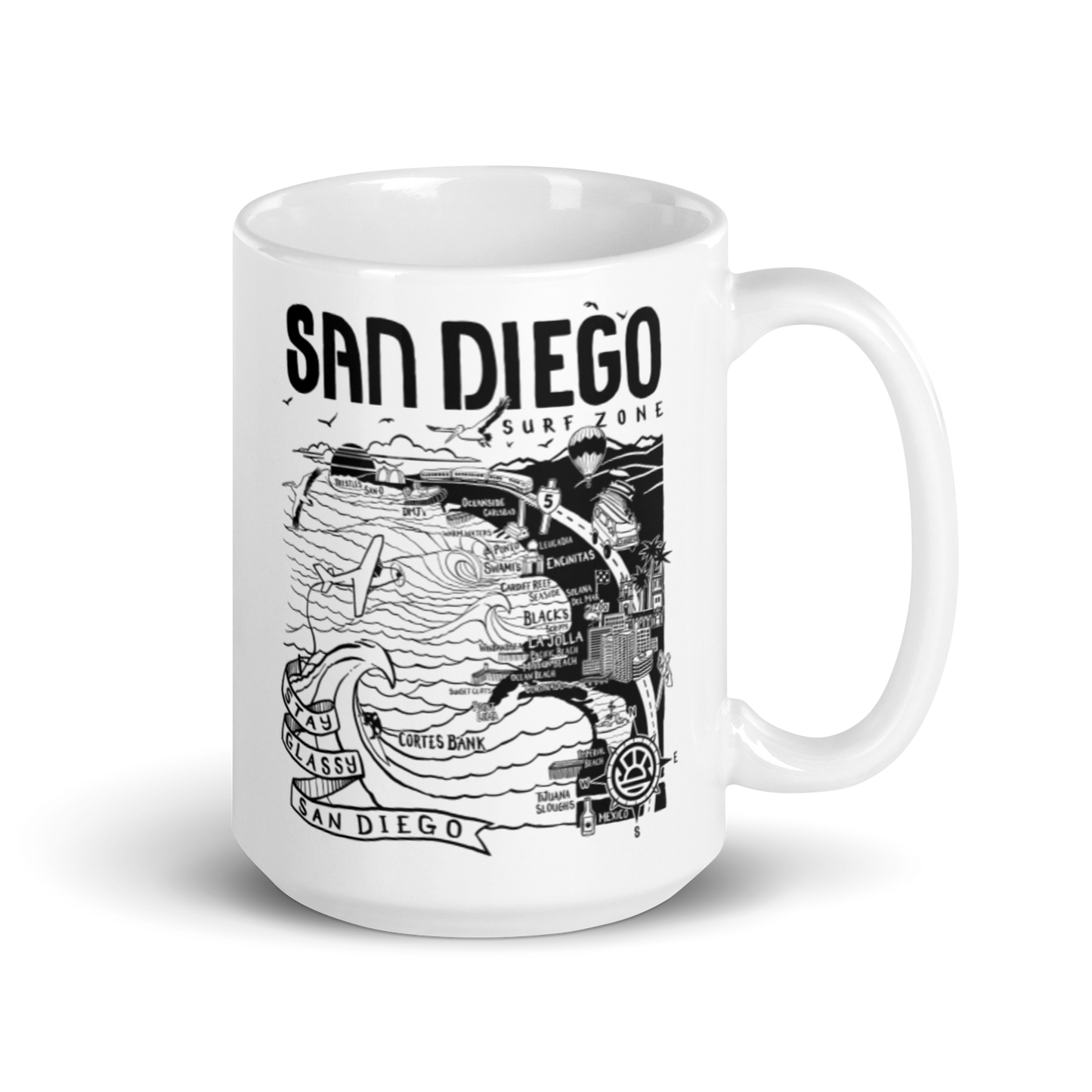 SAN DIEGO Map Mug