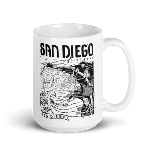 SAN DIEGO Map Mug