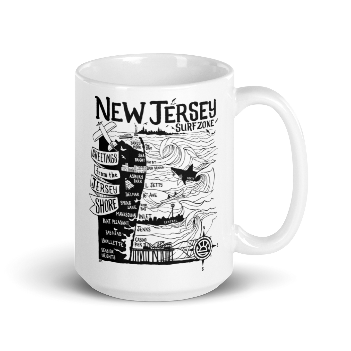 NORTH JERSEY Map Mug
