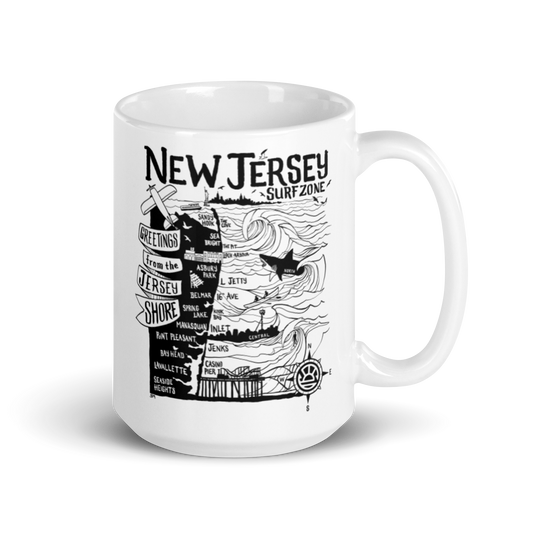 NORTH JERSEY Map Mug