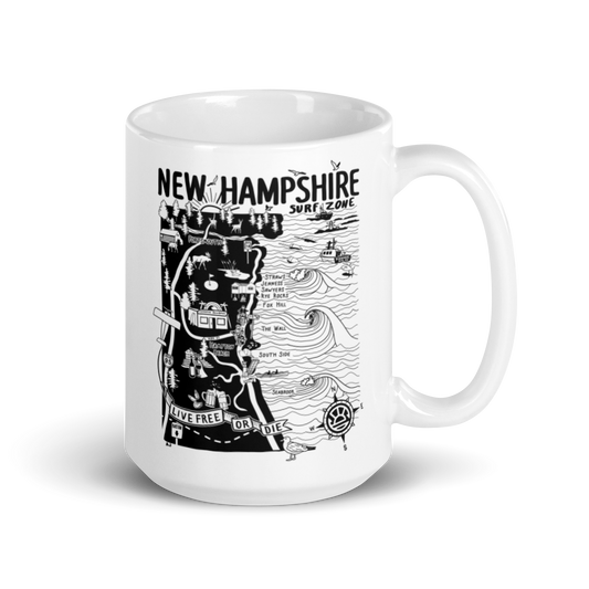 NEW HAMPSHIRE Map Mug