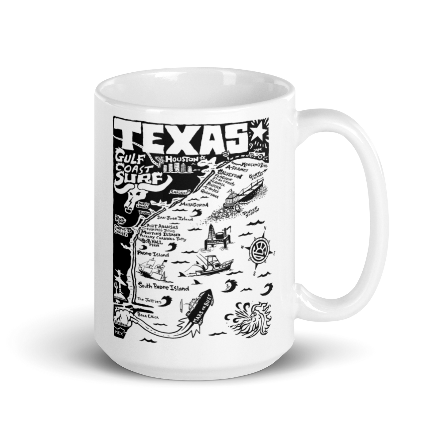TEXAS Map Mug