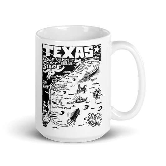 TEXAS Map Mug