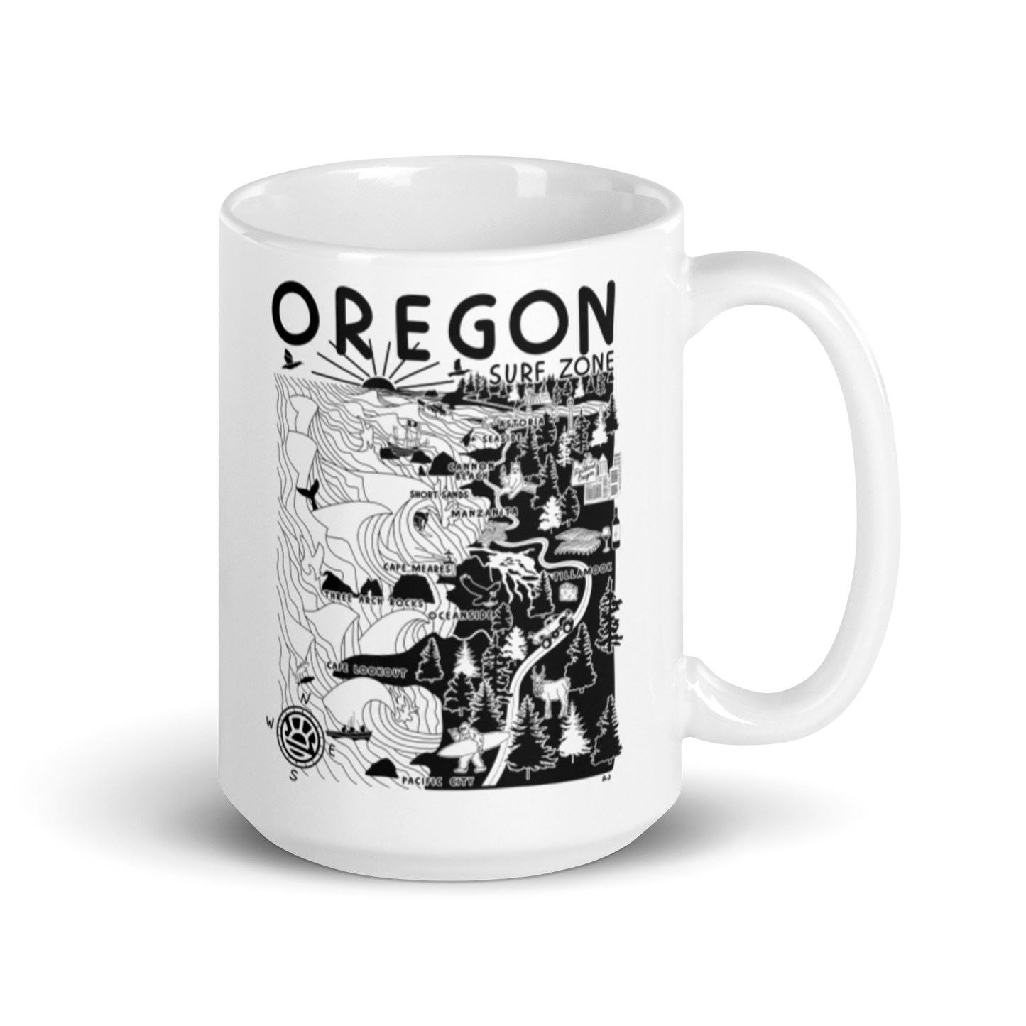 OREGON Map Mug