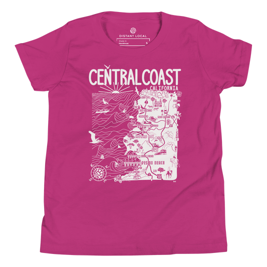 CENTRAL CALIFORNIA Kids Unisex Map T-Shirt