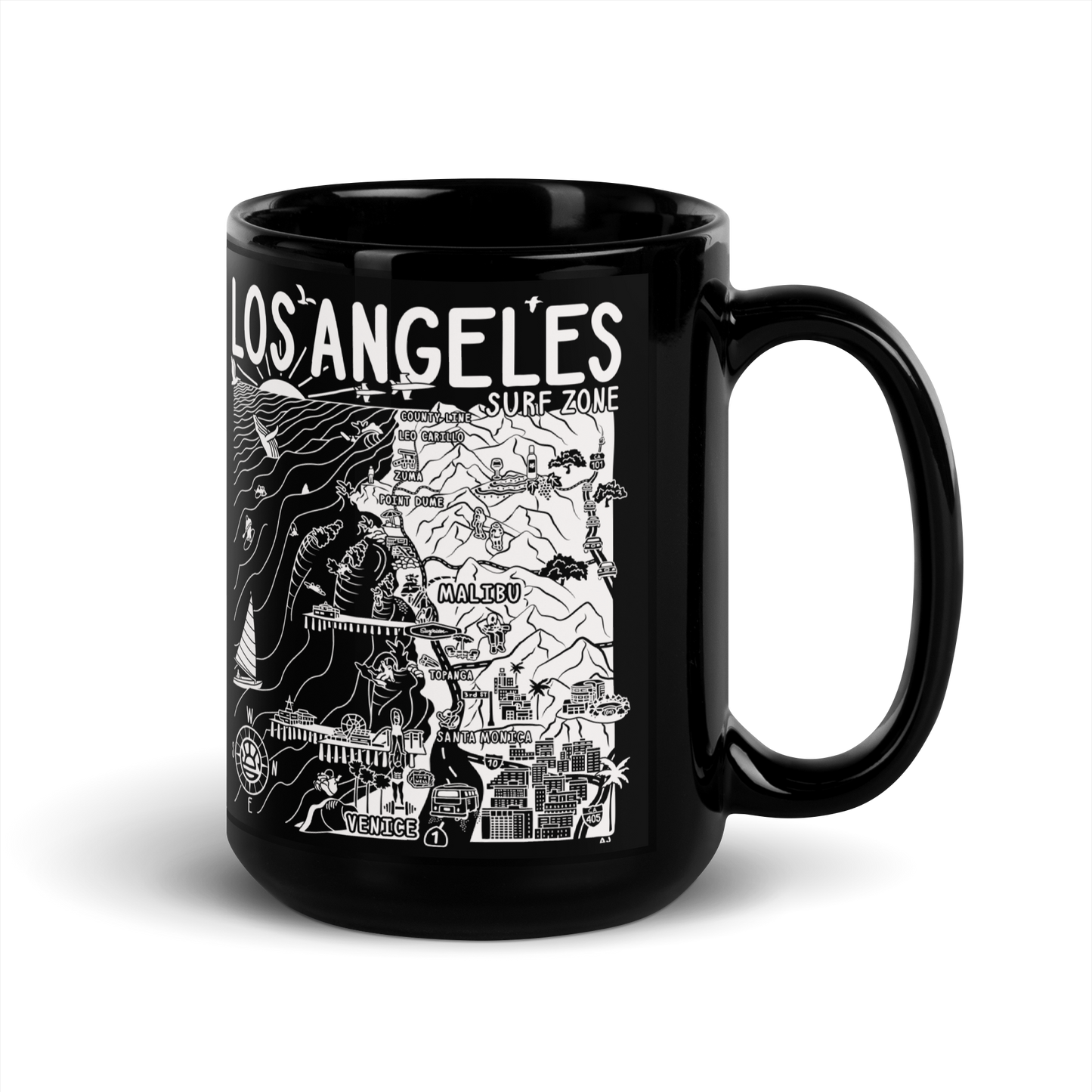 LOS ANGELES Map Mug